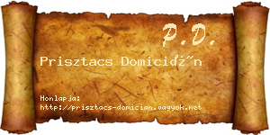 Prisztacs Domicián névjegykártya